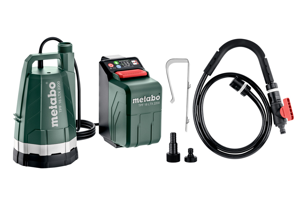 Metabo Akku-Tauch- und Regenfasspumpe TPF 18 LTX 2200