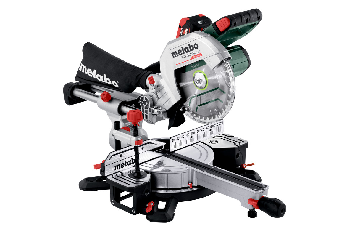 Metabo Akku-Kappsäge KGS 18 LTX BL 216 (2× 8,0 Ah)
