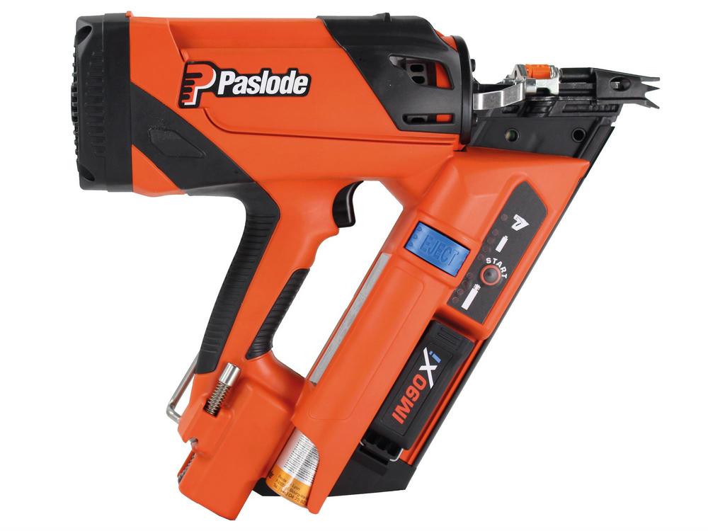 Paslode IM90Xi - Impulse Streifennagler für 34° papiergebundene Nägel von 50 bis 90 mm