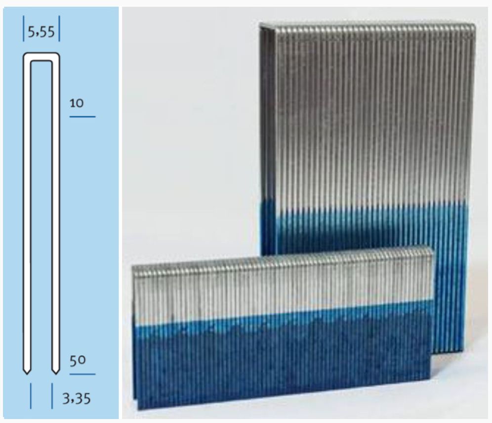 Klammern Typ 90 - 1,25 x 1,00 mm