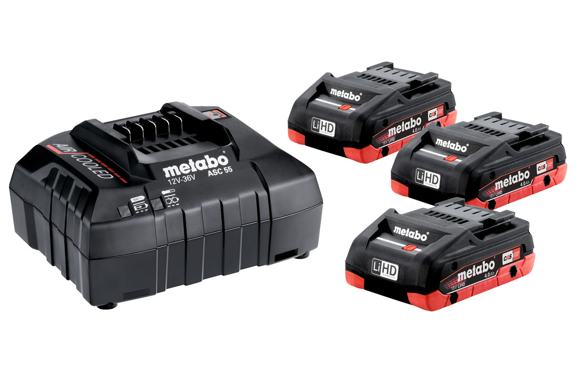 Metabo Basis-Set 3 x LiHD 4.0 Ah