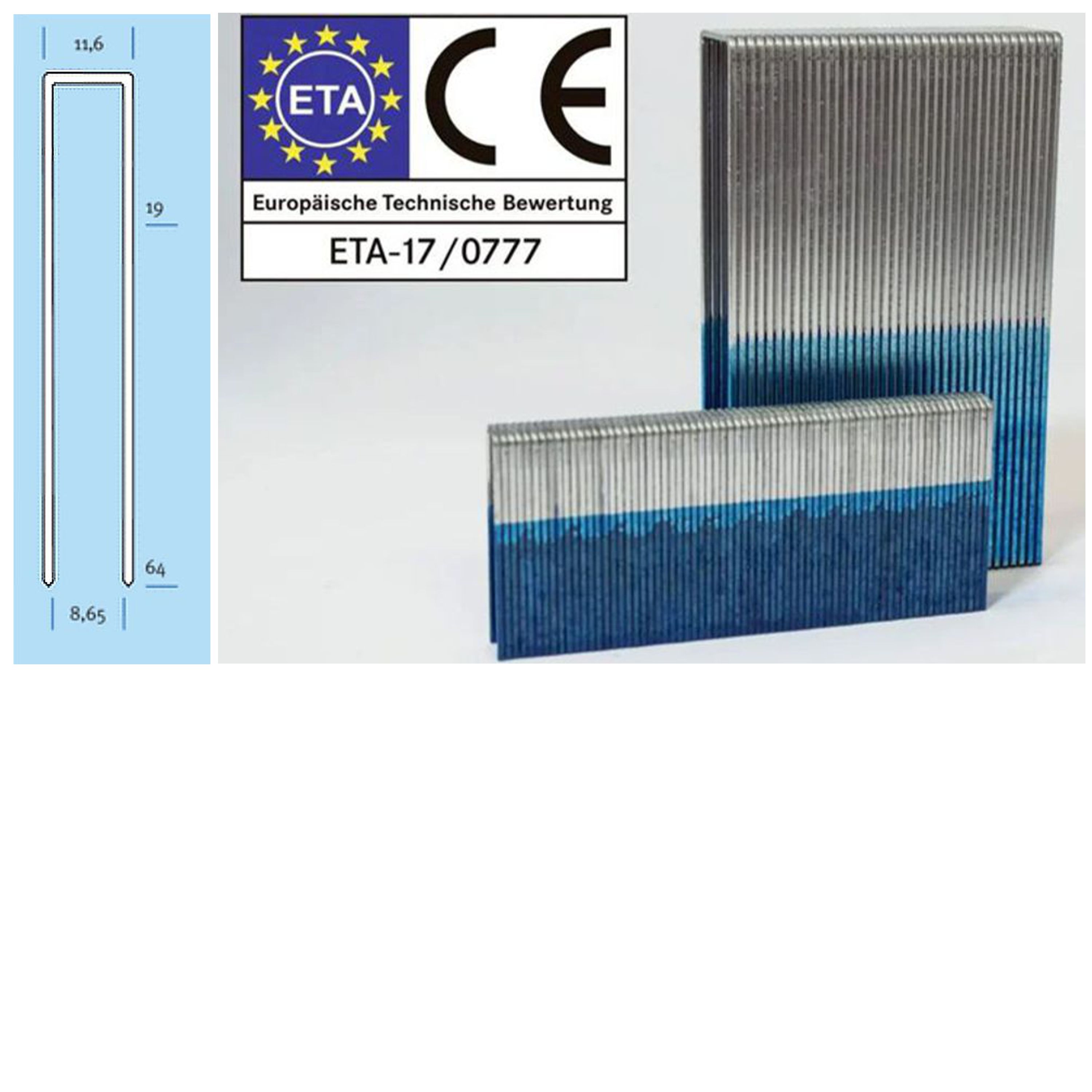 nagel-paul-klammer-kg700 Klammern Typ KG C/D - 1,62 x 1,34 mm
