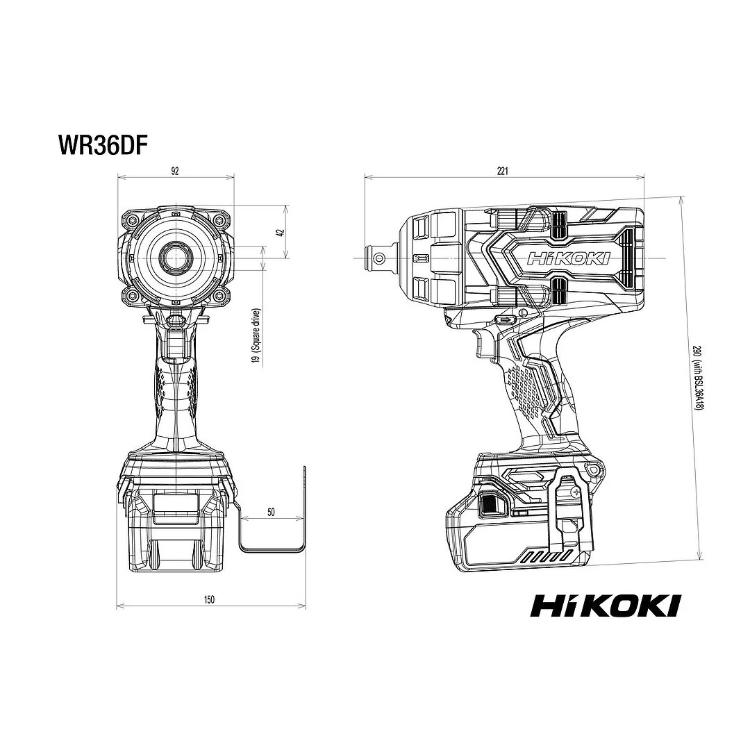 Hikoki Akku-Schlagschrauber WR36DFW2Z