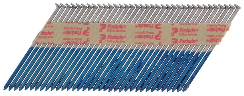 Streifennägel 34° Papiermagaziniert 3,1x90mm, feuerverzinkt, gerillt (Unilock)  incl. Gas für Paslod