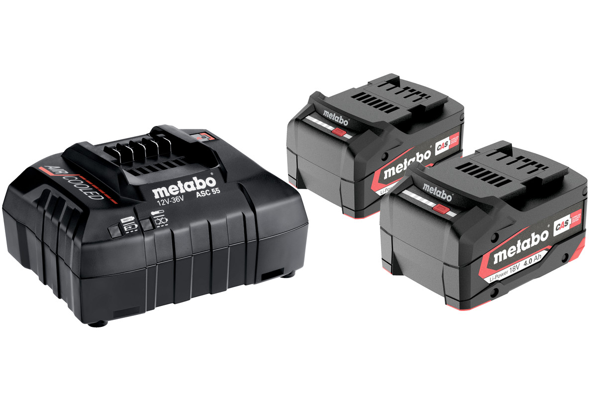 Metabo Basis-Set 2 x 4.0 Ah