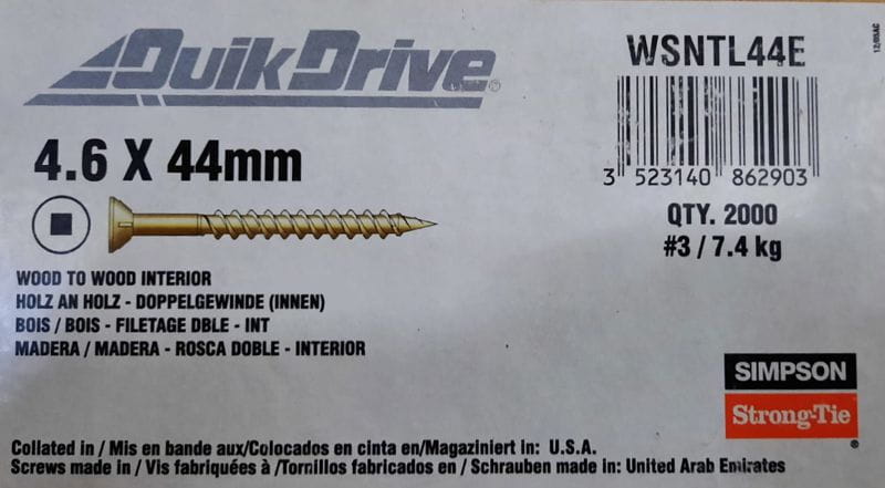 Magazinschraubsystem Quik Drive 4,6x44 mm