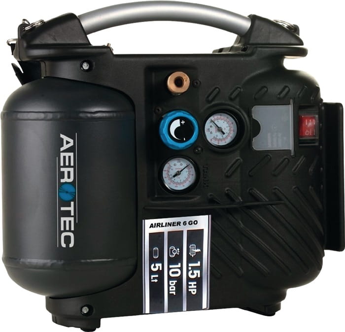 Aerotec Kompressor Airliner 5 GO+Coil-Haftennagler RGN-CN50G+Coil-Haftennägel 2,5 x 25 mm V2a